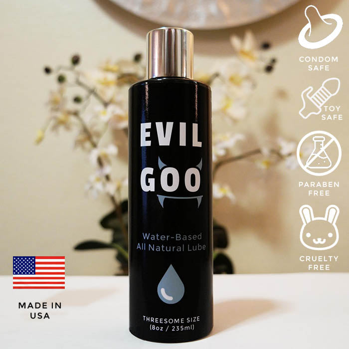 Evil Goo 💧 Organic Lube - (Threesome Size, 8oz / 236ml)