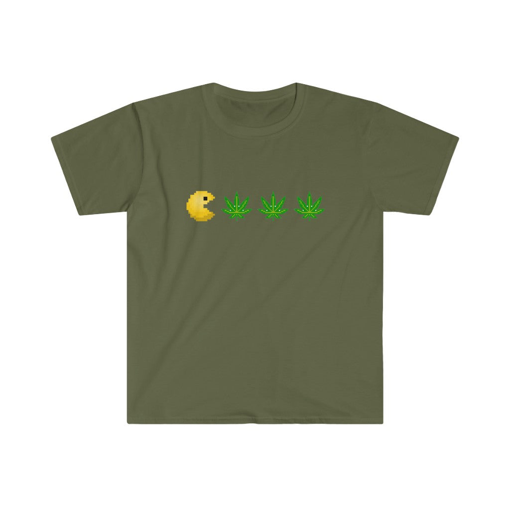 Retro Arcade Videogame Guy Loves Edibles! (T-Shirt)