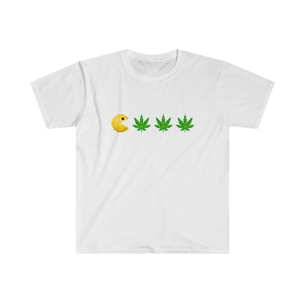 Retro Arcade Videogame Guy Loves Edibles! (T-Shirt)