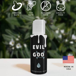 Evil Goo, Organic Lube 💧 - (YesFap Size, 2oz / 60ml) - 10 Flavors