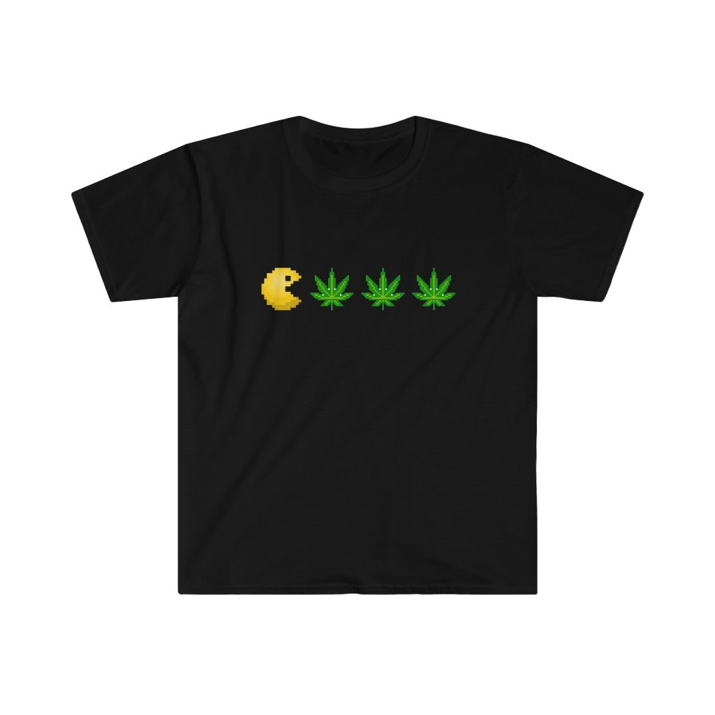 Retro Arcade Videogame Guy Loves Edibles! (T-Shirt)