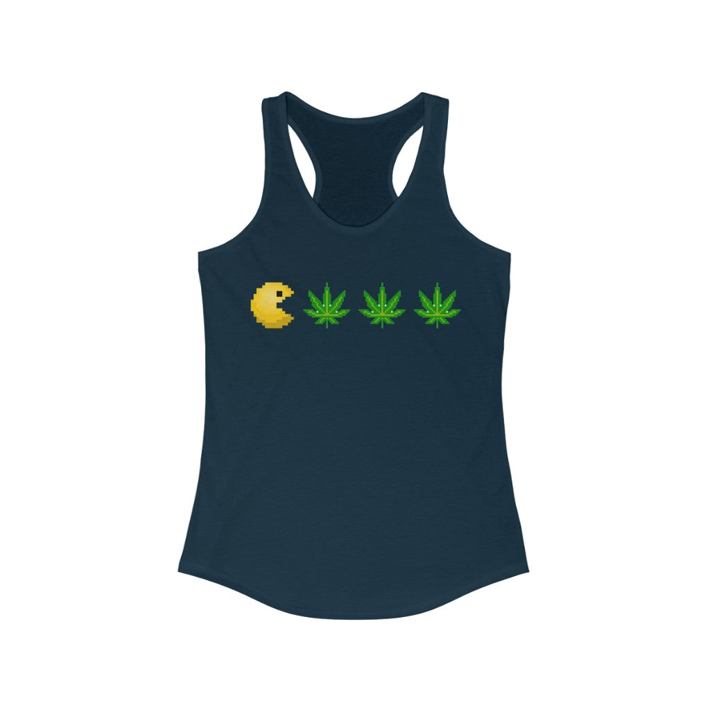 Retro Arcade Videogame Guy Loves Edibles! (Womens Tank Top)